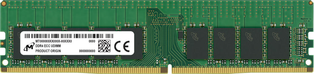 Micron DDR4 3200MHz ECC UDIMM 32GB Server RAM 2Rx8 CL22 (16Gbit) MTA18ASF4G72AZ-3G2F1R Micron DDR4 3200MHz ECC UDIMM 32GB Server RAM 2Rx8 CL22 (16Gbit) MTA18ASF4G72AZ-3G2F1R
